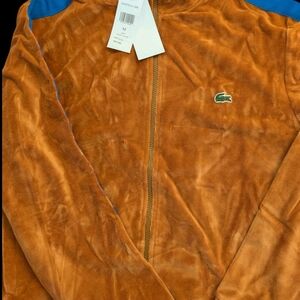 Lacoste Brown Jacket with Blue Details